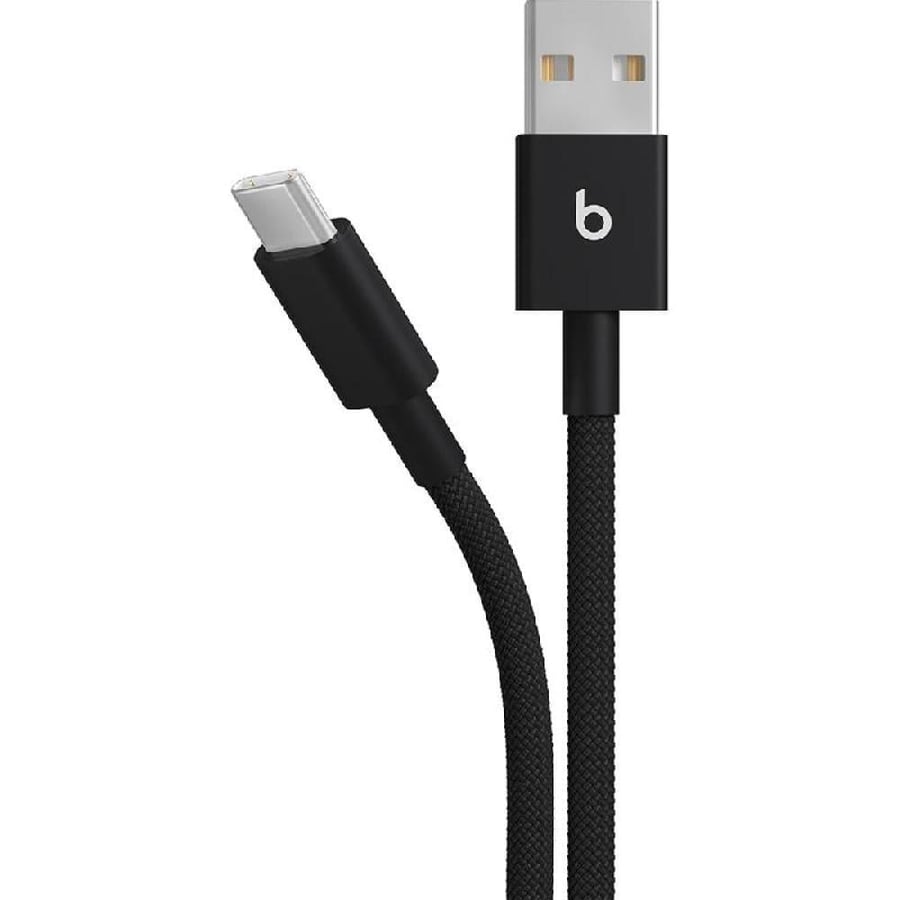 Beats Woven 2-Pack USB-A to USB-C Sync & Charge Cable, 1.50 m ( 4.92 ft ), Bolt Black
