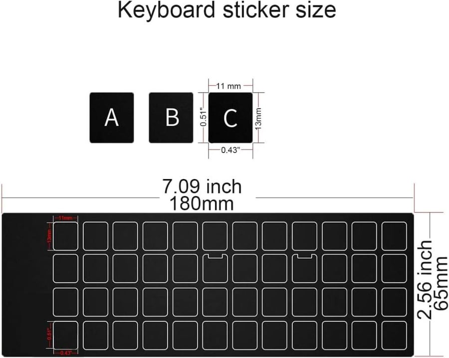 Arabic Keyboard Stickers