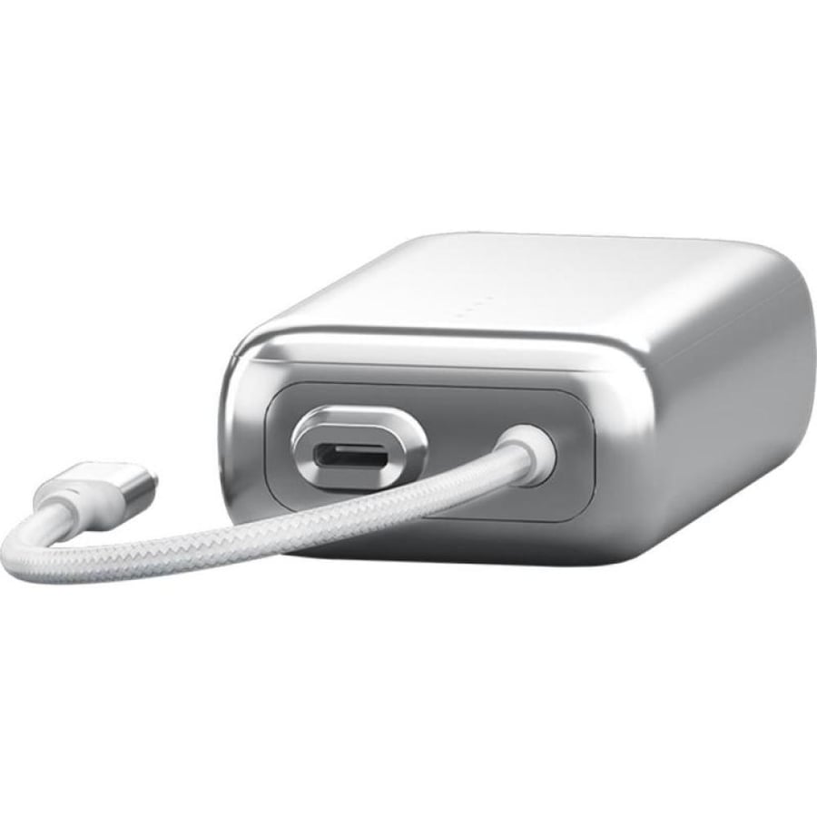 ZENDURE SuperMini Pro Compact 10000 mAh Power Bank 30W PD with Built-In USB-C Cable, PD Fast Charging, 10000 mAh, Single USB-C, Silver