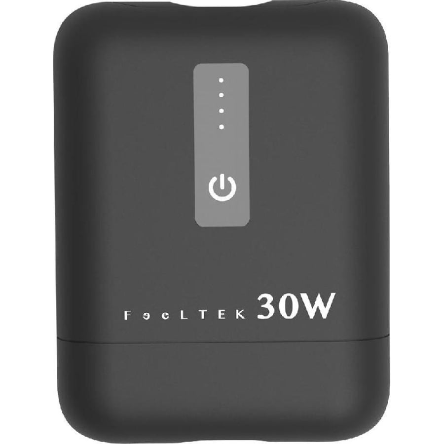 FeelTek Pico Pro Power Bank, Quick Charge, 10000 mAh, Dual USB (1X USB/1X USB-C), Black