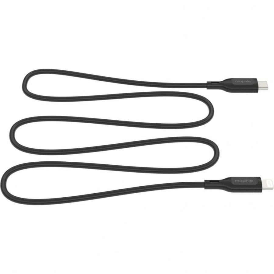 Mophie Essentials Lightning to USB-C Sync & Charge Cable, 1.00 m ( 3.28 ft ), Black