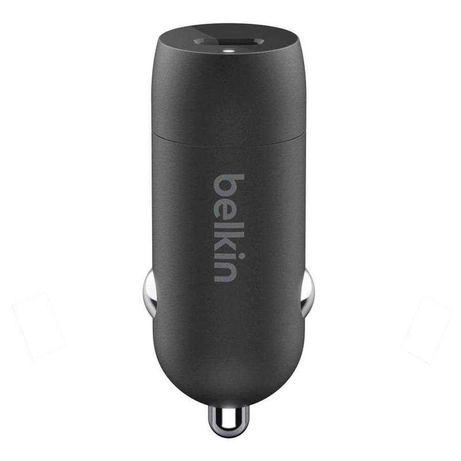 BELKIN Car Charger, 30W, Type C with Type C CABLE 1M Included, Black