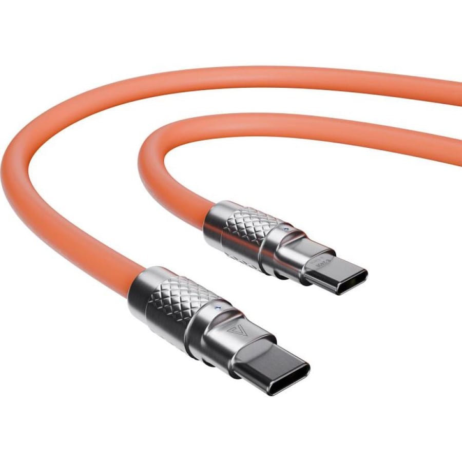 STATIK TSumoCharge USB-C to USB C Sync & Charge Cable, 2.00 m ( 6.56 ft ), Orange