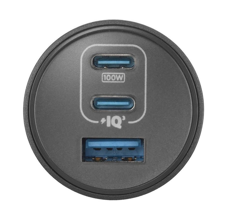 Anker, Car Charger, 167.5W, 3 Ports with cable bundle, Black