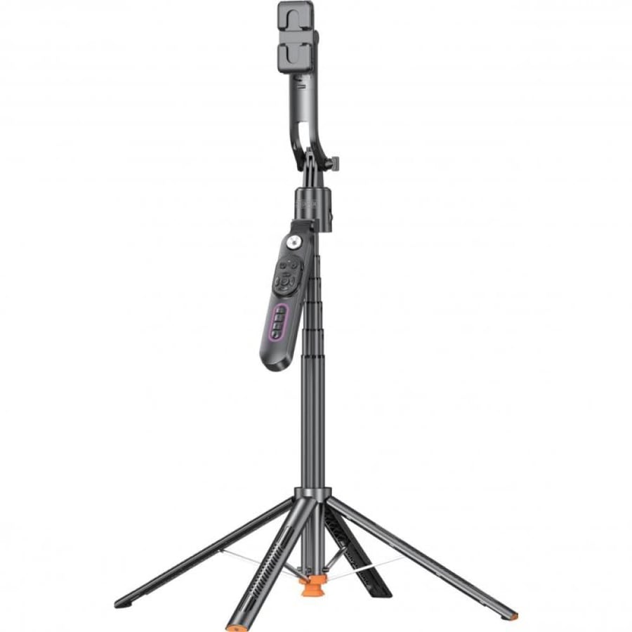 Techpick AI Tracking Tripod Smartphone Camera Accessory, Universal, for Most Devices, Black