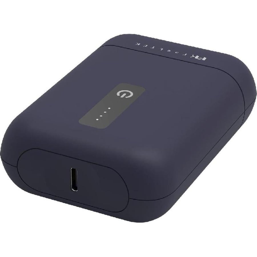 FeelTek Pico Power Bank, Quick Charge, 10000 mAh, Dual USB (1X USB/1X USB-C), Black