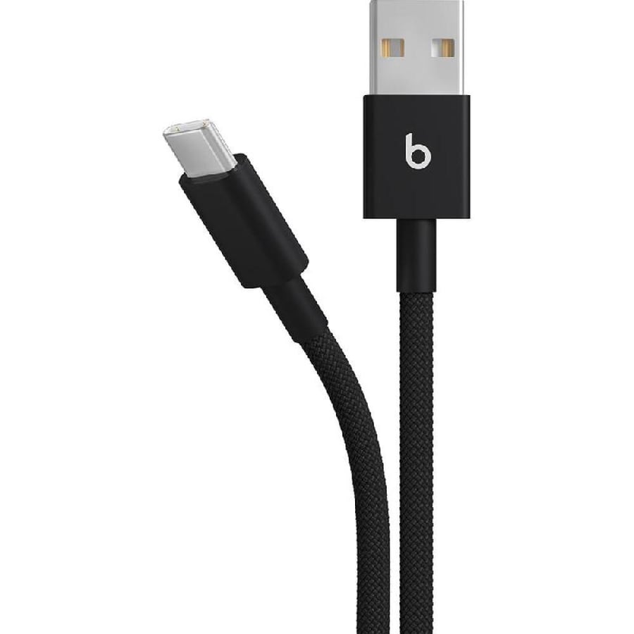 Beats Woven USB-A to USB-C Sync & Charge Cable, 1.50 m ( 4.92 ft ), Bolt Black