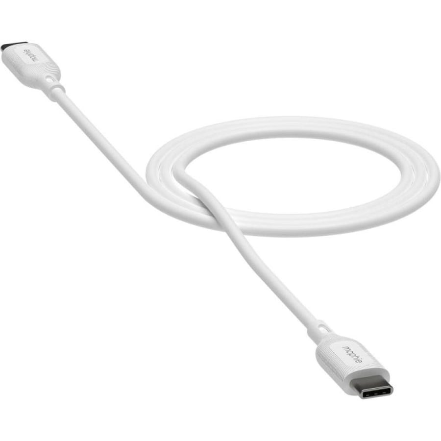 Mophie Essentials USB C to USB C Sync Charge Cable 2 00 m 6 56 ft White