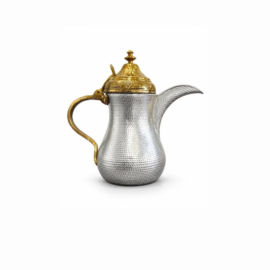 طقم دلال نحاس أصفر حب الرمان للزينة – 5 أحجام