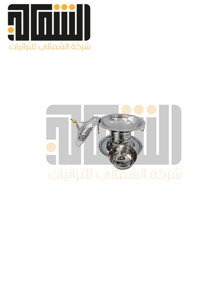 طقم تمريات ستيل 3 احجام فضي كامل