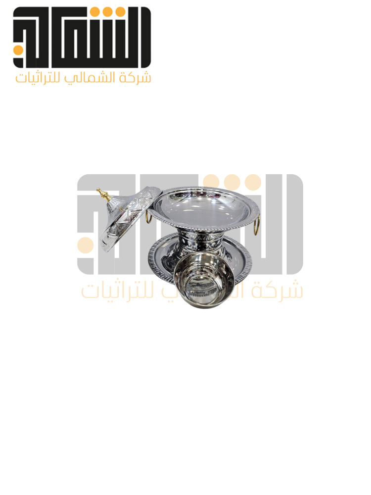 طقم تمريات ستيل 3 احجام فضي كامل