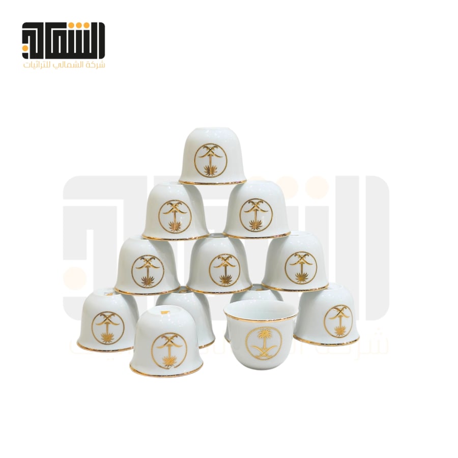Seven and Palm porcelain large size cups