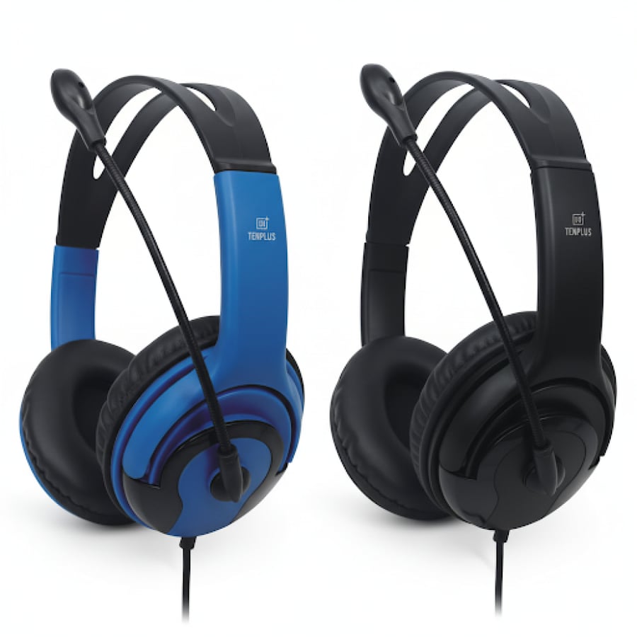 Wired gaming headset with built-in microphone, high sound, with clear stereo sound