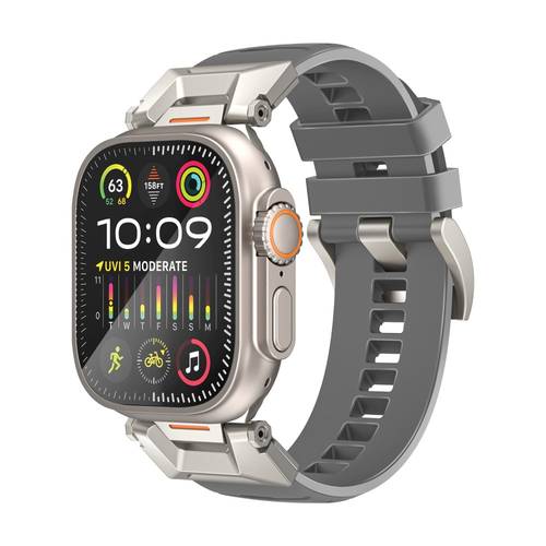 SilicaBand-Pro sports bracelet for Apple Watch - high-quality strap made of FKM fluoropolymer resistant to wear and scratches, comfortable and durable design perfect for sports activities. Provides exceptional comfort and superior durability with a 304 st
