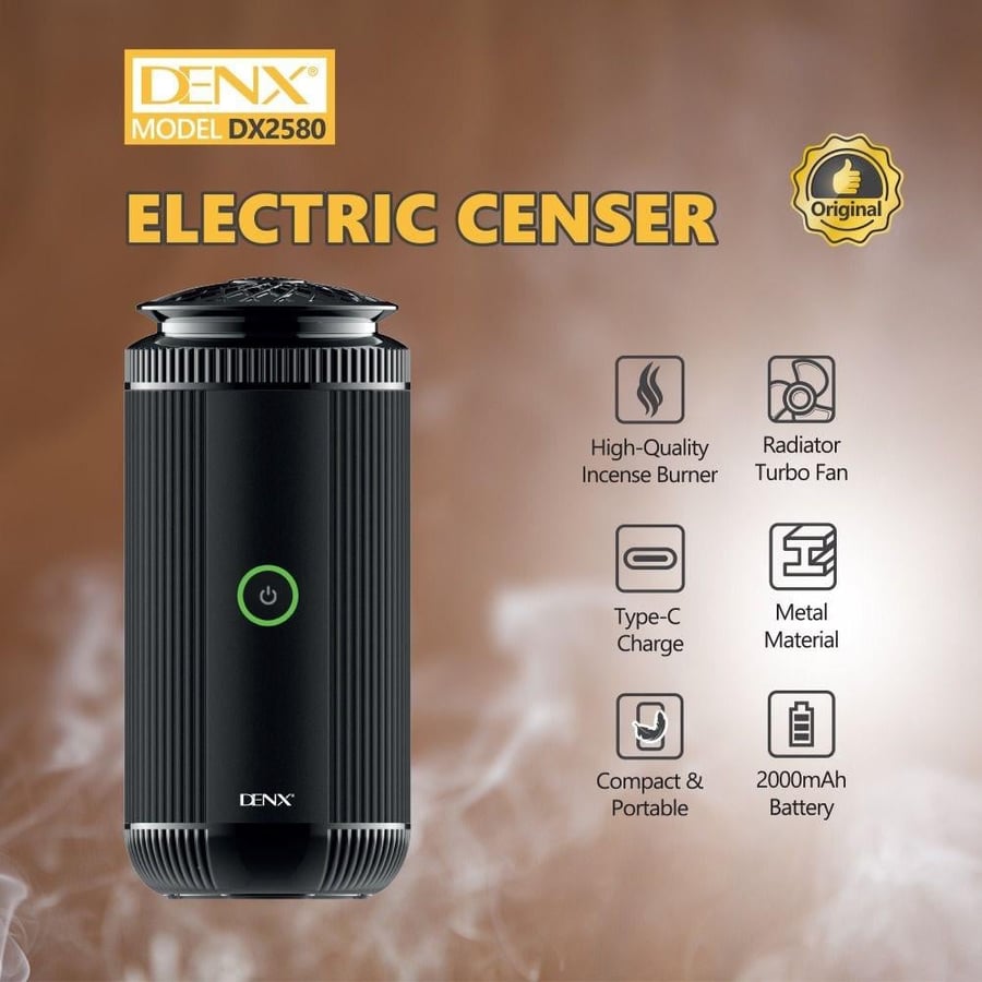 Portable electronic incense burner for home and car