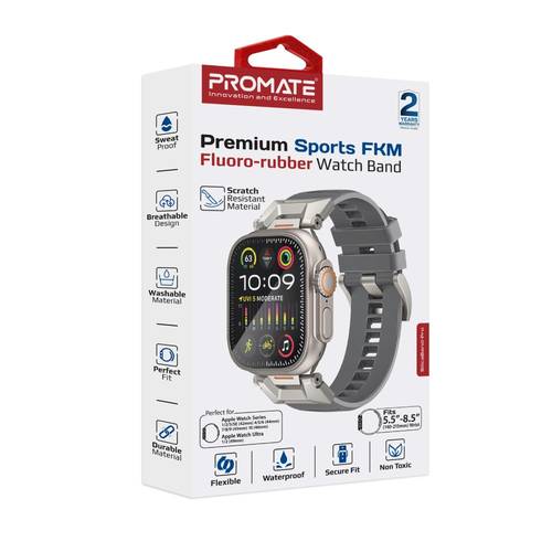 SilicaBand-Pro sports bracelet for Apple Watch - high-quality strap made of FKM fluoropolymer resistant to wear and scratches, comfortable and durable design perfect for sports activities. Provides exceptional comfort and superior durability with a 304 st