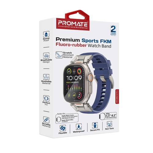SilicaBand-Pro sports bracelet for Apple Watch - high-quality strap made of FKM fluoropolymer resistant to wear and scratches, comfortable and durable design perfect for sports activities. Provides exceptional comfort and superior durability with a 304 st