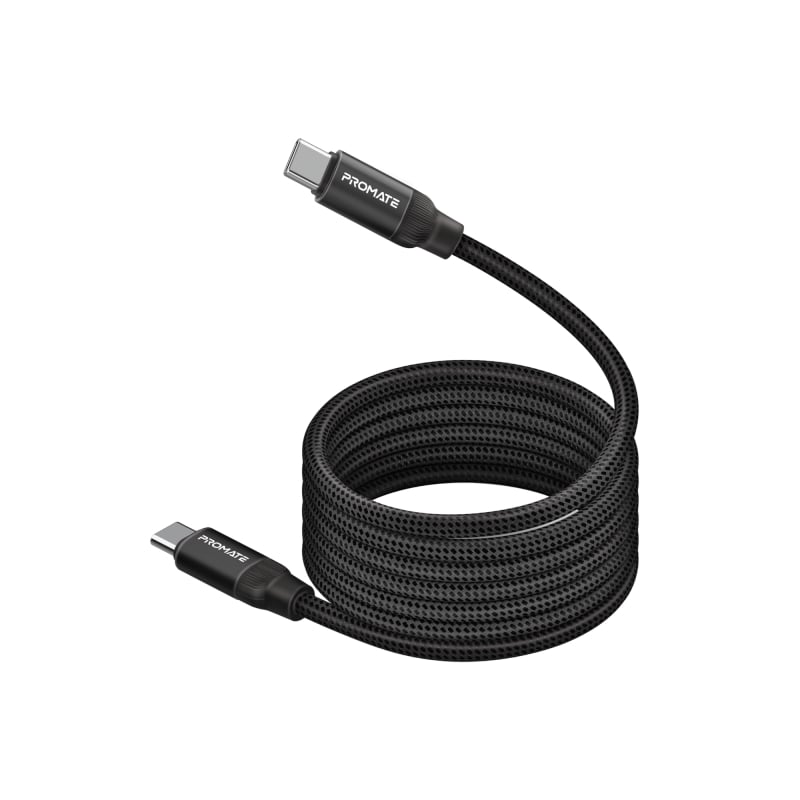 The maximum levels of comfort and organization with the Springy USB-C magnetic self-regulating cable, supports data transfer and charging with a capacity of 60 watts and a length of up to 1.2 meters.