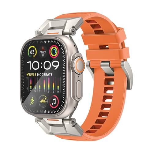 SilicaBand-Pro sports bracelet for Apple Watch - high-quality strap made of FKM fluoropolymer resistant to wear and scratches, comfortable and durable design perfect for sports activities. Provides exceptional comfort and superior durability with a 304 st