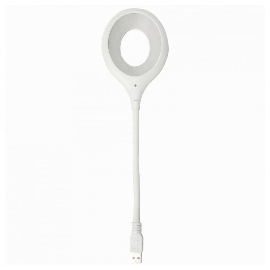 Desk LED lighting with USB input operated by voice