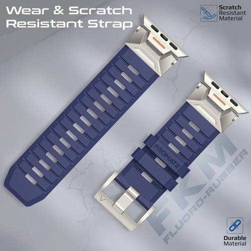 SilicaBand-Pro sports bracelet for Apple Watch - high-quality strap made of FKM fluoropolymer resistant to wear and scratches, comfortable and durable design perfect for sports activities. Provides exceptional comfort and superior durability with a 304 st