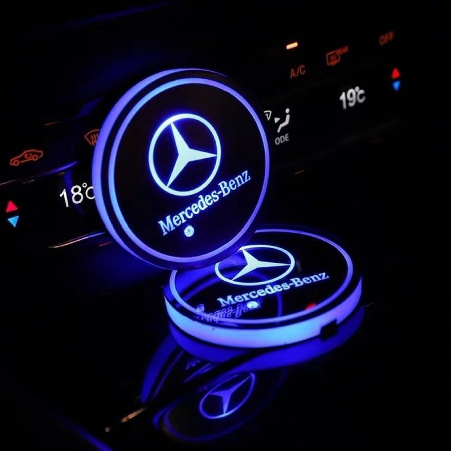 Mercedes cup lighting