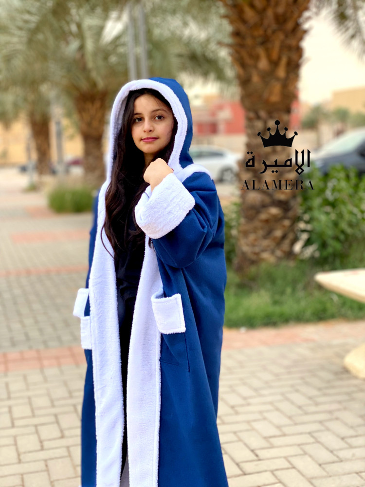 فروة شتوية أطفال ازرق