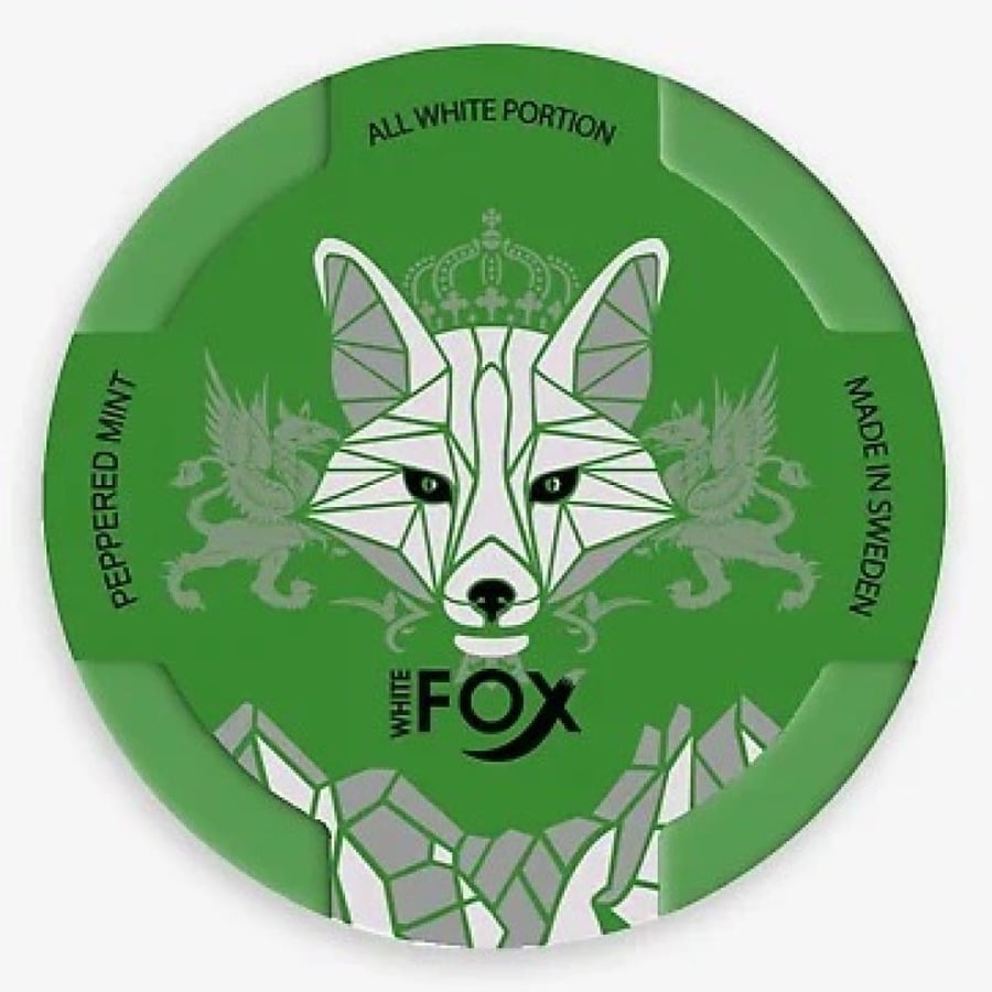 وايت فوكس اظرف نيكوتين نعناع حار White Fox Nicotine Pouches Full Charge