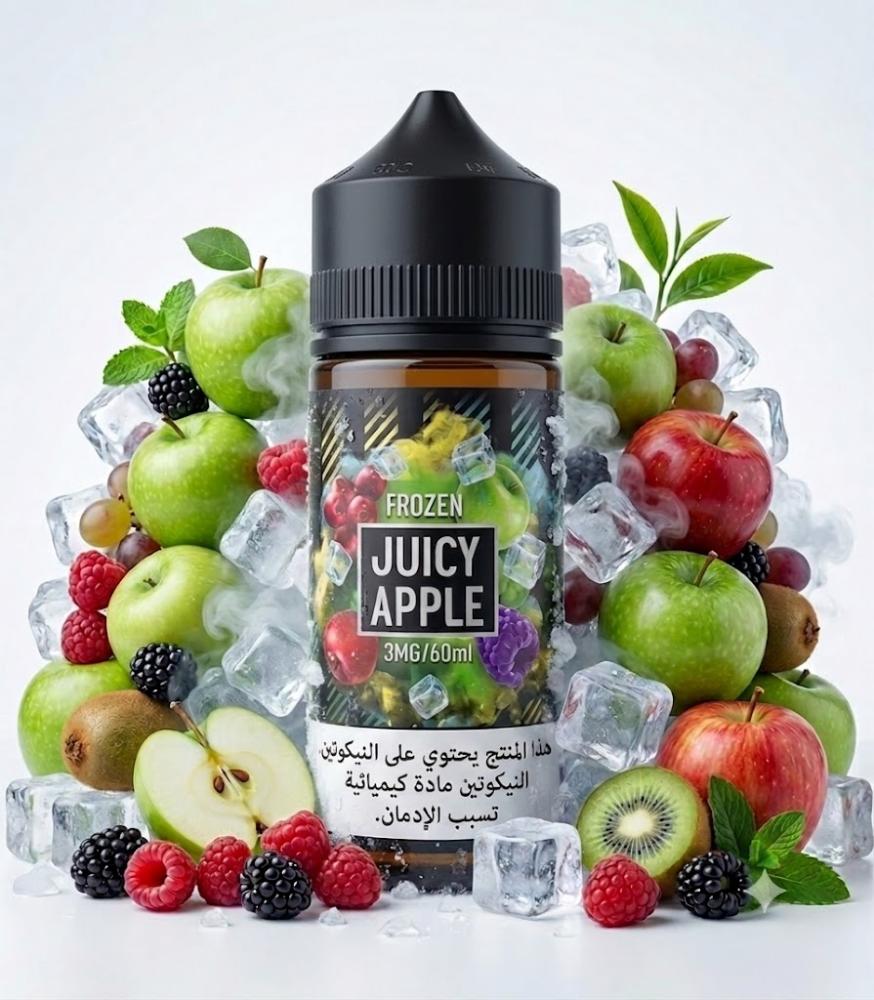 نكهة عصير التفاح فروزن من سامز فيب SAMS VAPE Juicy Apple Frozen 60ml