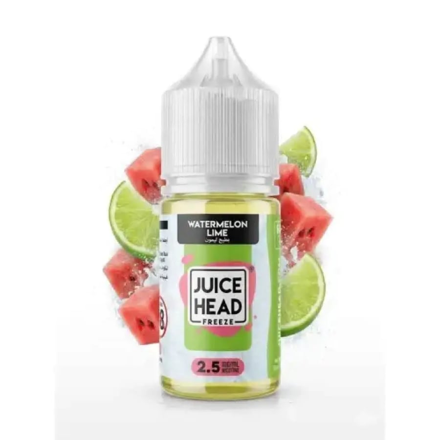 نكهة جوس هيد بطيخ لايم ايس سولت نيكوتين JUICE HEAD Watermelon Lime