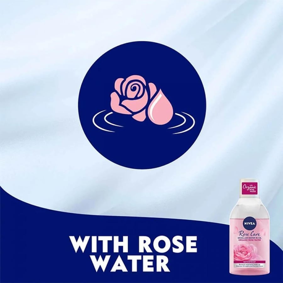 Nivea Makeup Remover Water Micellar with Organic Rose Water - 400 ml