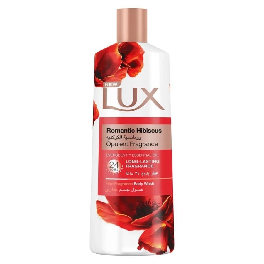 لوكس غسول جسم عطري رومانسية الكركديه - 500 مل