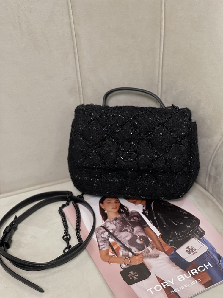 Tory burch | Willa Tweed Mini Top Handle Bag