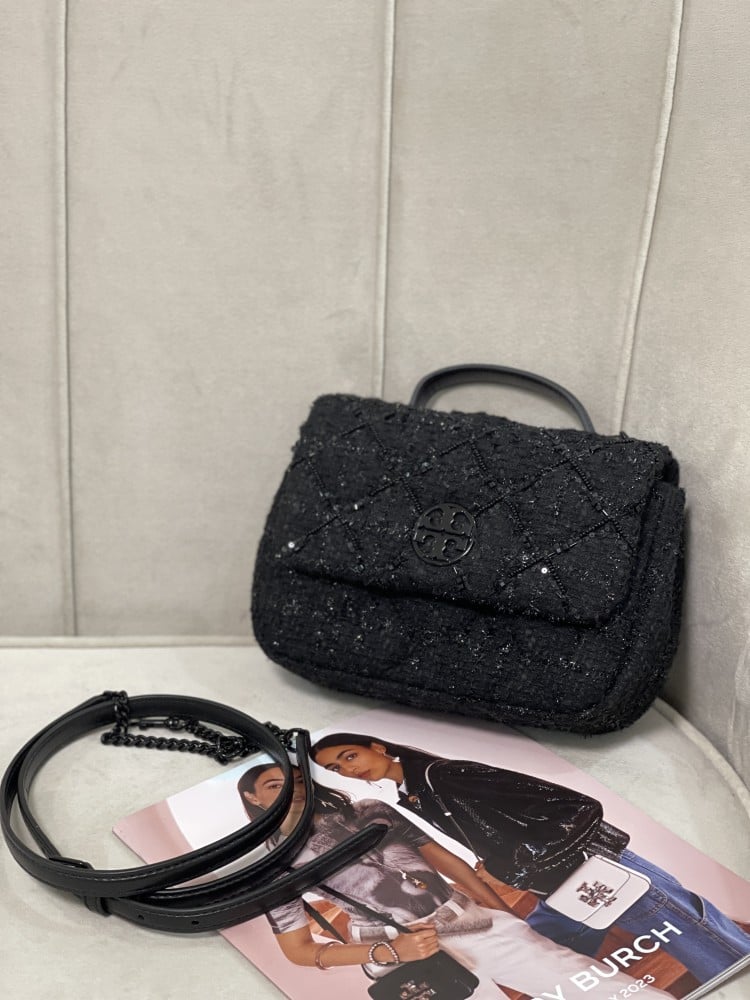 Tory burch | Willa Tweed Mini Top Handle Bag