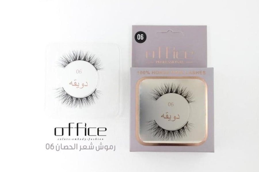 رموش اوفيس شعر الحصان طبيعي 100٪