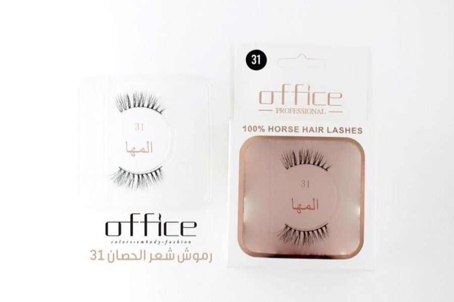 رموش اوفيس شعر الحصان طبيعي 100٪