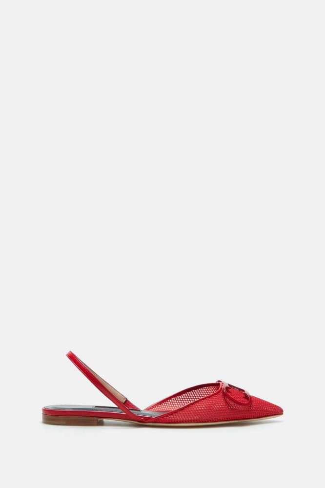 MESH SLINGBACK FLATS