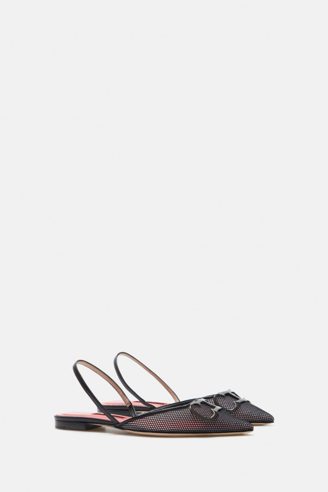 MESH SLINGBACK FLATS