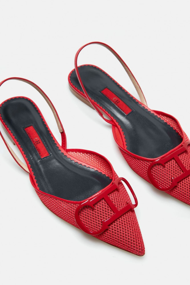 MESH SLINGBACK FLATS