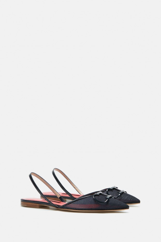 MESH SLINGBACK FLATS
