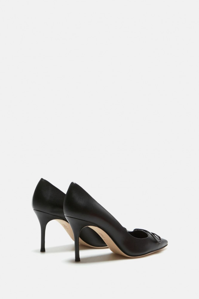 INITIALS INSIGNIA LEATHER PUMPS