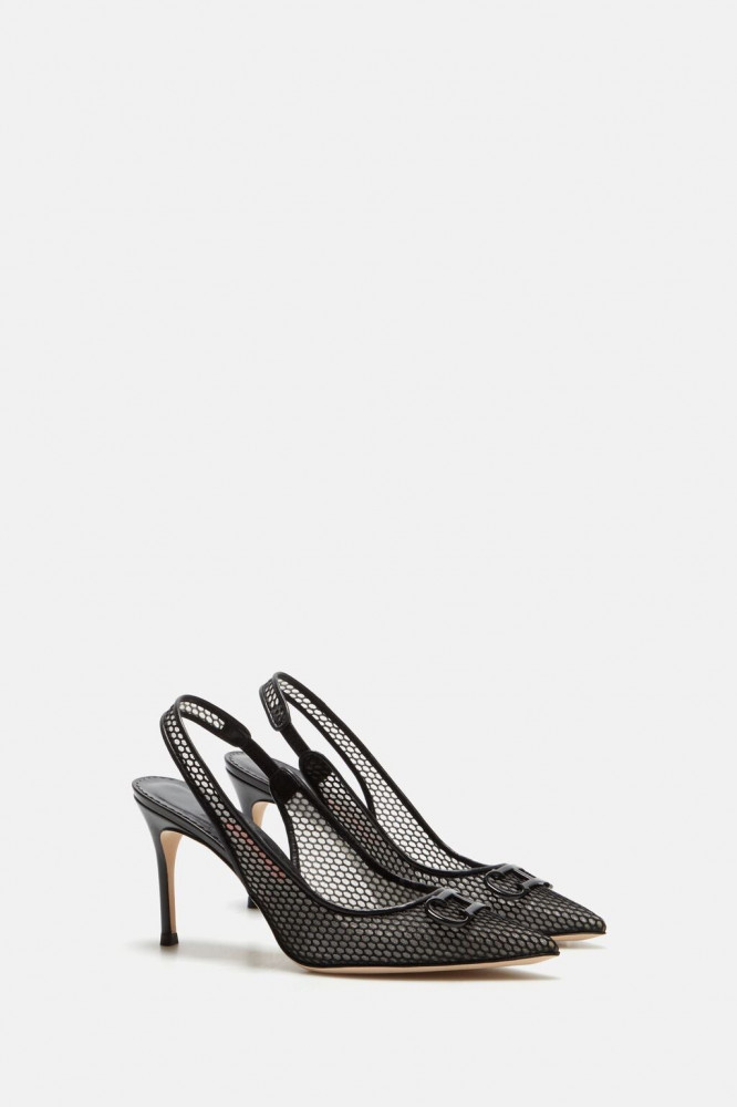 INITIALS INSIGNIA MESH SLINGBACK PUMPS