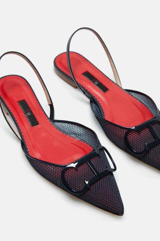 MESH SLINGBACK FLATS