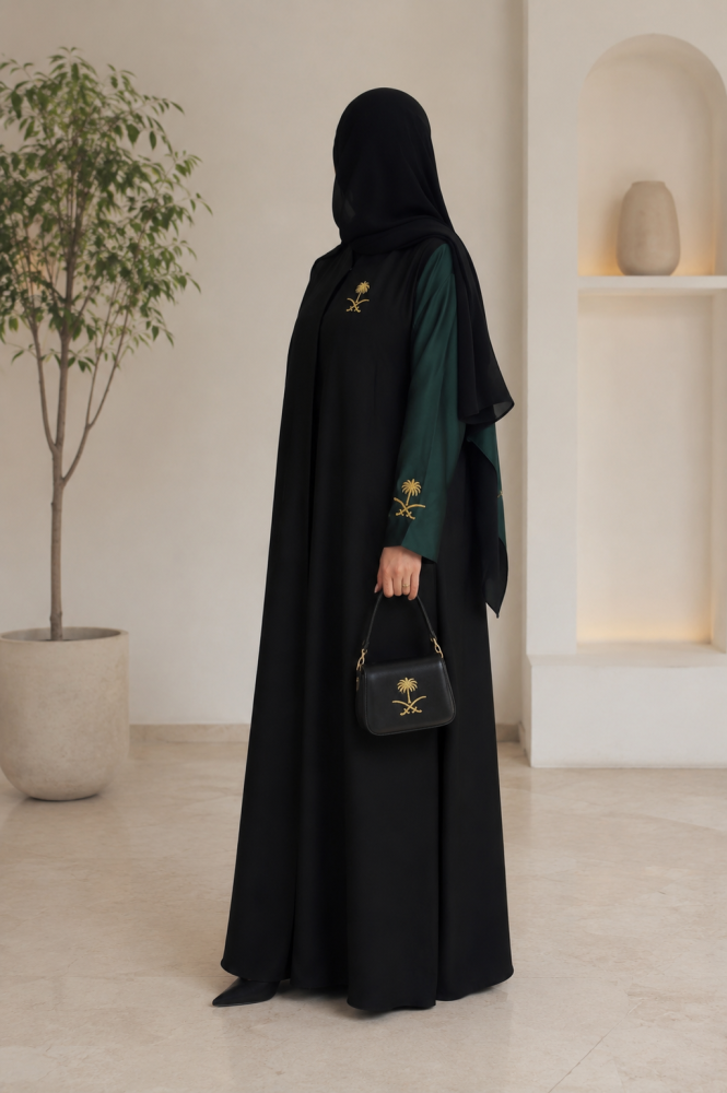 عباية مستوحاه من الهوية الوطنية السعودية