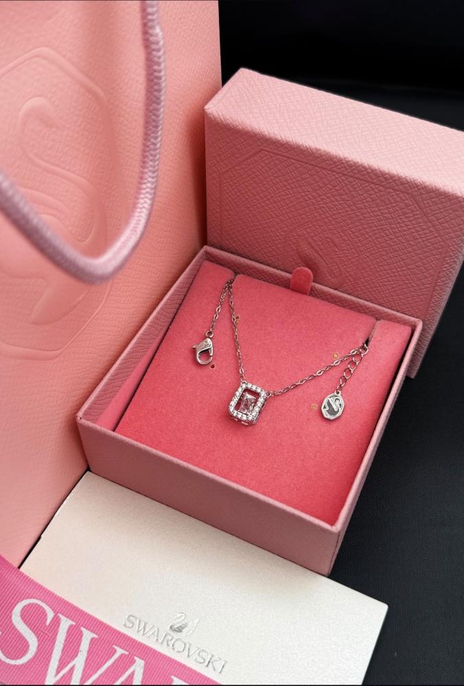 سلسال Swarovski فضي كامل
