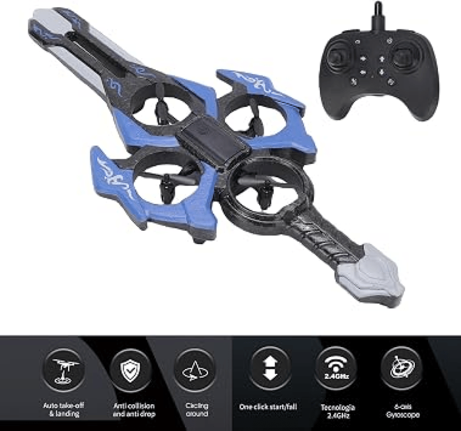 طائرة تحكم عن بعد Flying Sword بإيماءات اليد وإضاءة LED
