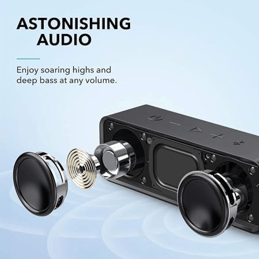 سماعة بلوتوث Anker Soundcore بصوت ستيريو و24 ساعة تشغيل