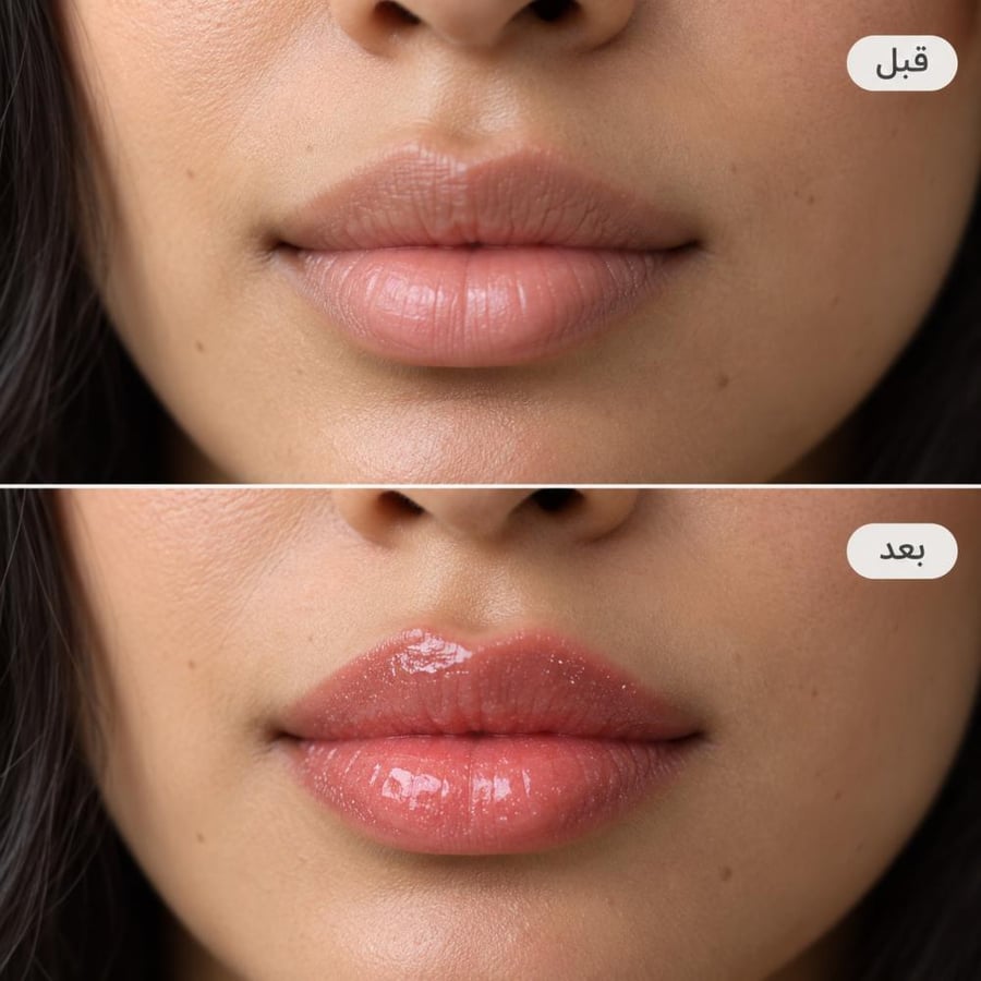 قبل وبعد ملمع شفاه Bogenia Pro Match Lipgloss Sparkle