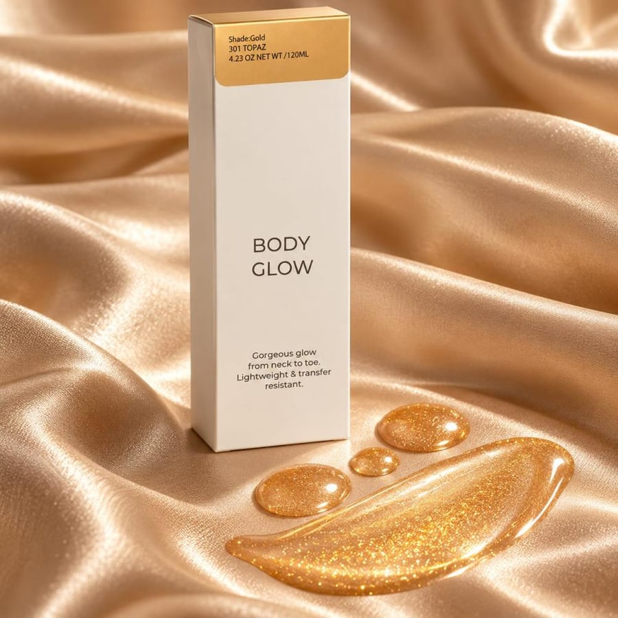 قوام إضاءة سائلة للجسم HEARTS Body Glow عن قرب