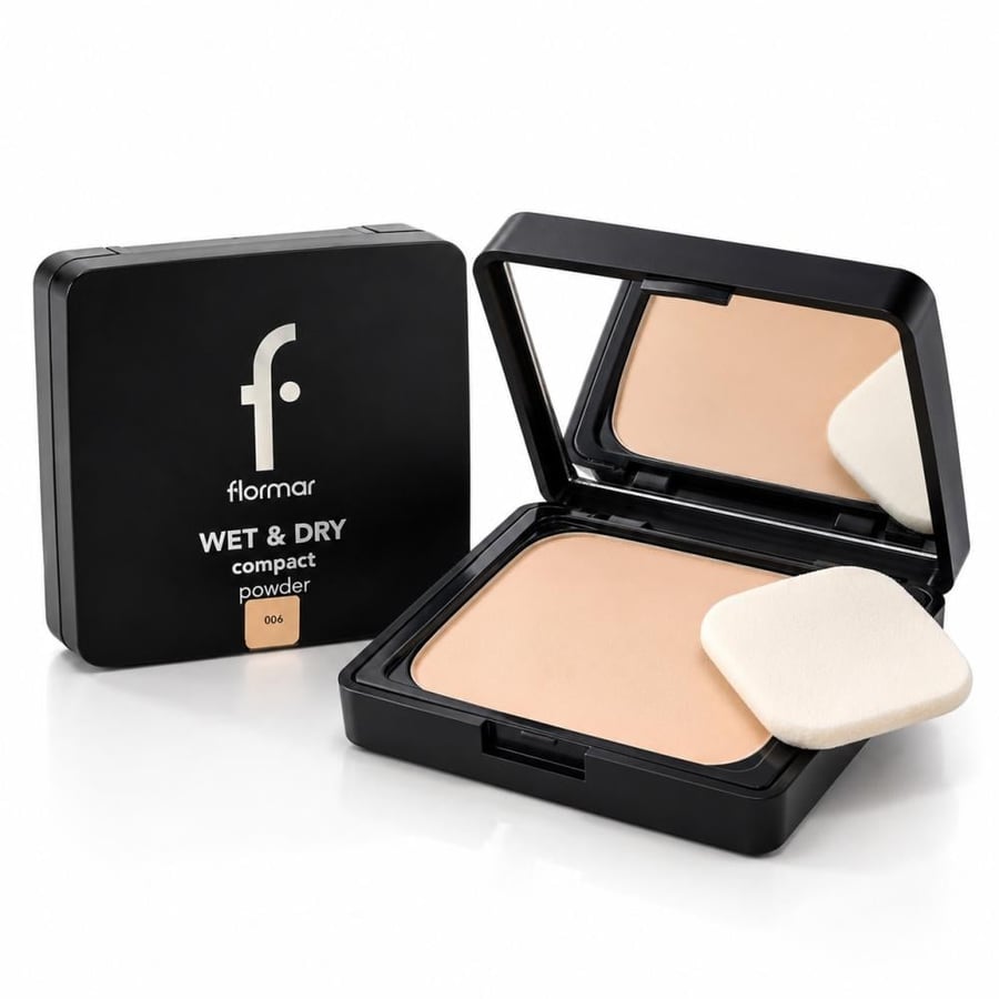 بودرة مضغوطة Flormar Wet Dry